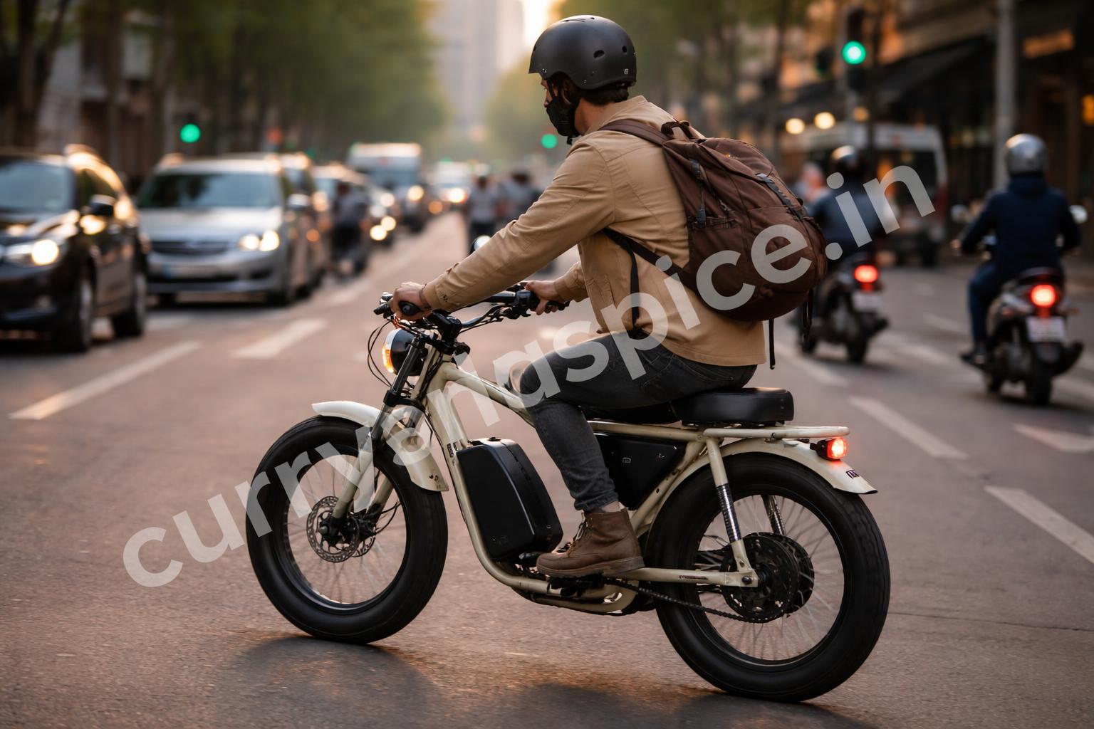 Avore ev bike city commuter rider