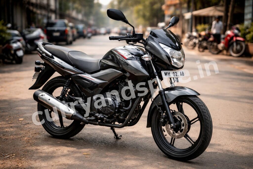 Bajaj 125cc commuter bike hero shot