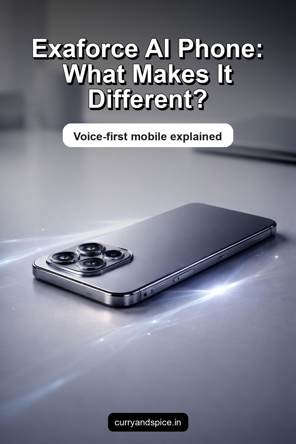Pinterest image for Exaforce First AI Voice-Powered Mobile Launched – Snapdragon 8 Gen 3, Premium Design, AI Features
