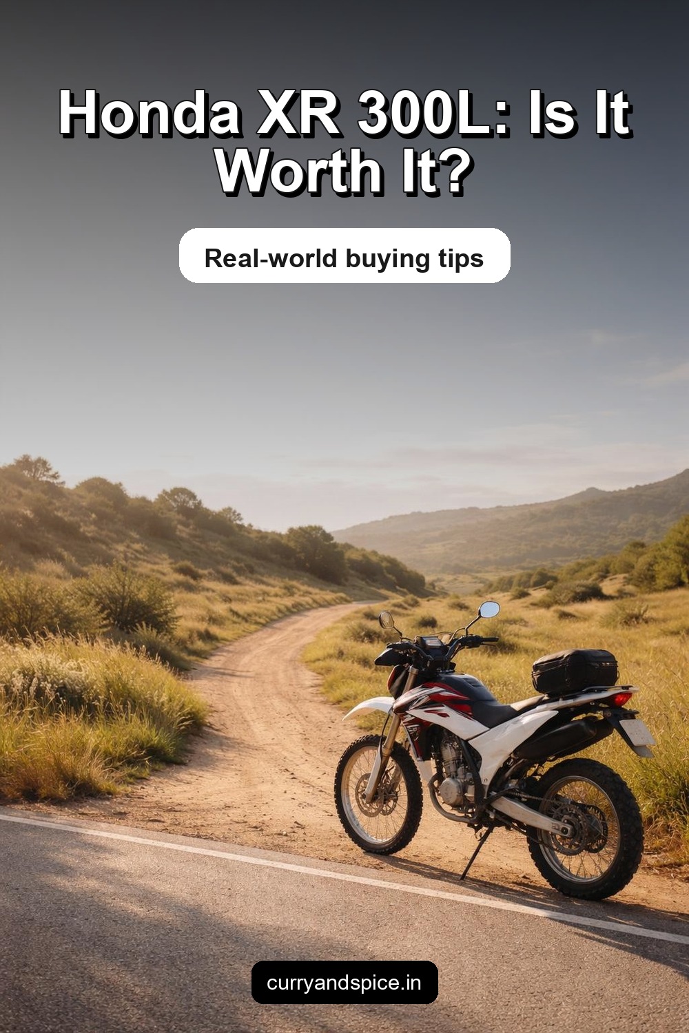 Pinterest image for Honda XR 300L Launched – 300cc Engine, Dual-Sport Design, Premium Features