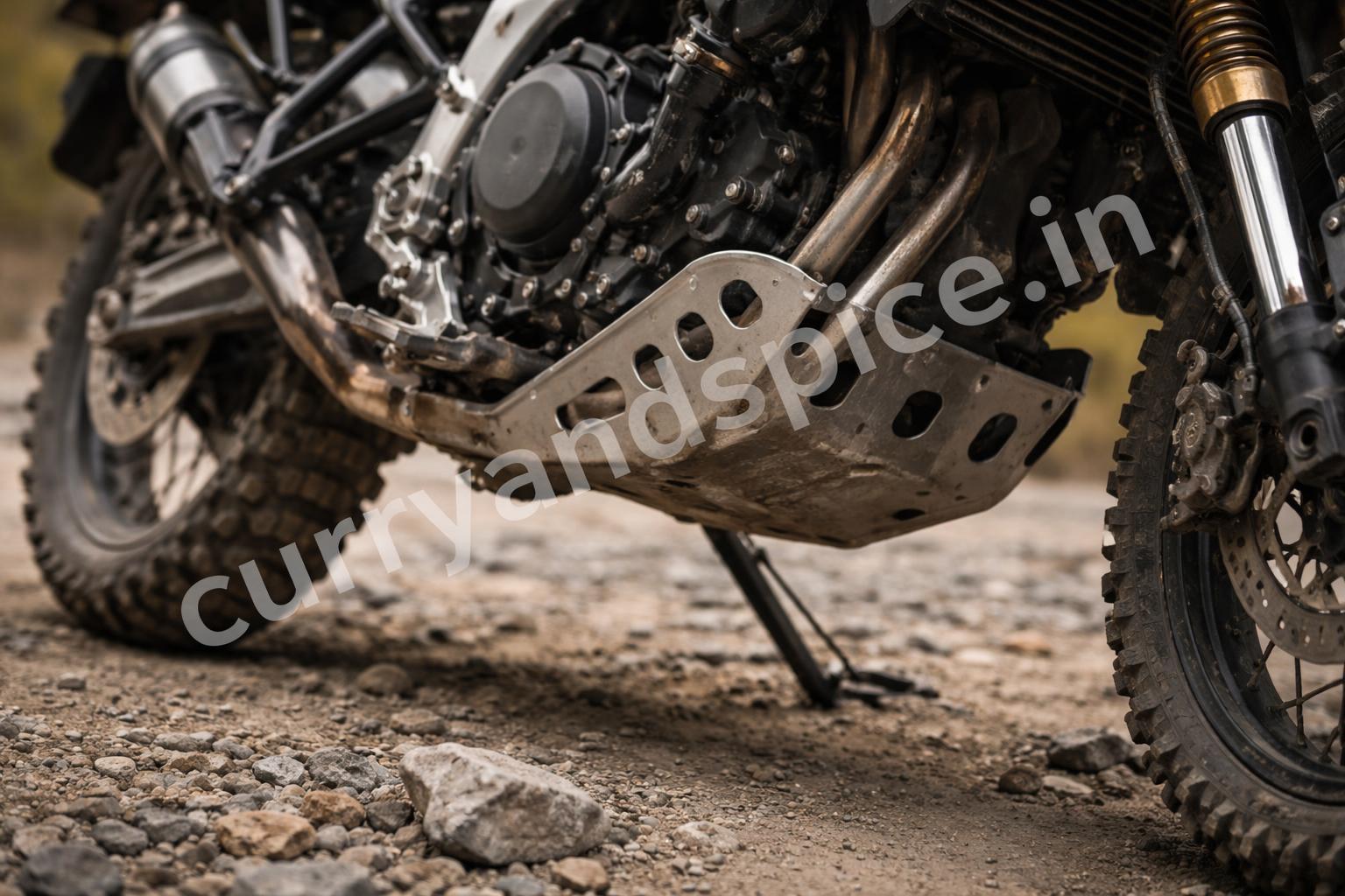 Honda xr 300l suspension and ground clearance detail