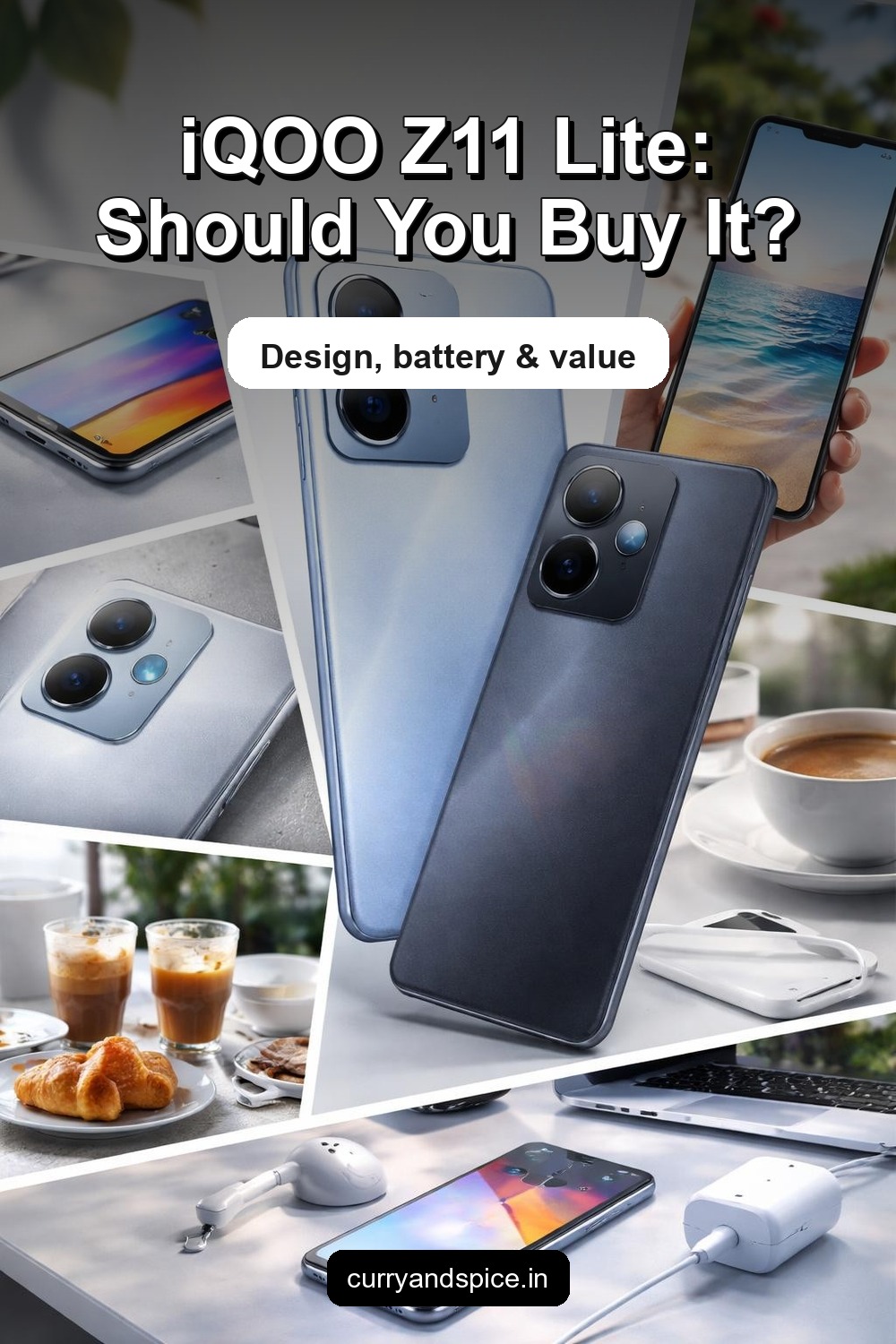 Pinterest image for iQOO Z11 Lite Launched – Snapdragon Power, Slim Design, Premium Features