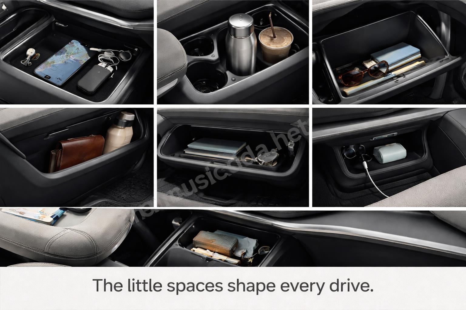 Kia syros ev interior storage compartments