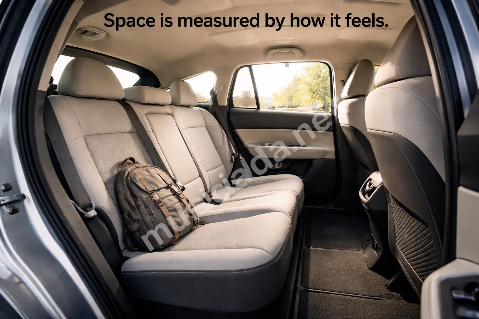 Kia syros ev spacious rear seat cabin