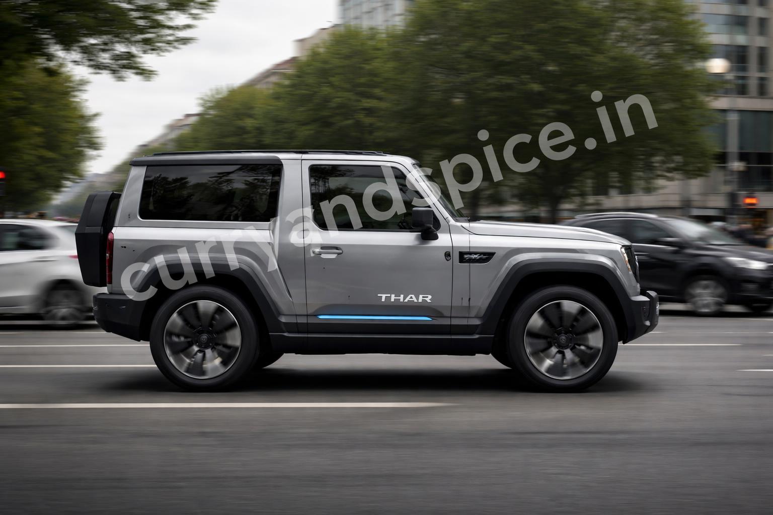 Mahindra thar e urban driving electric suv