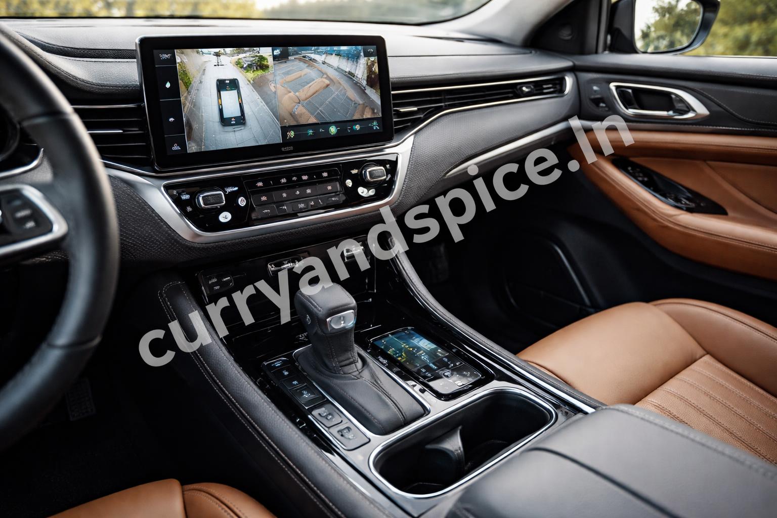 Modern suv cabin premium features