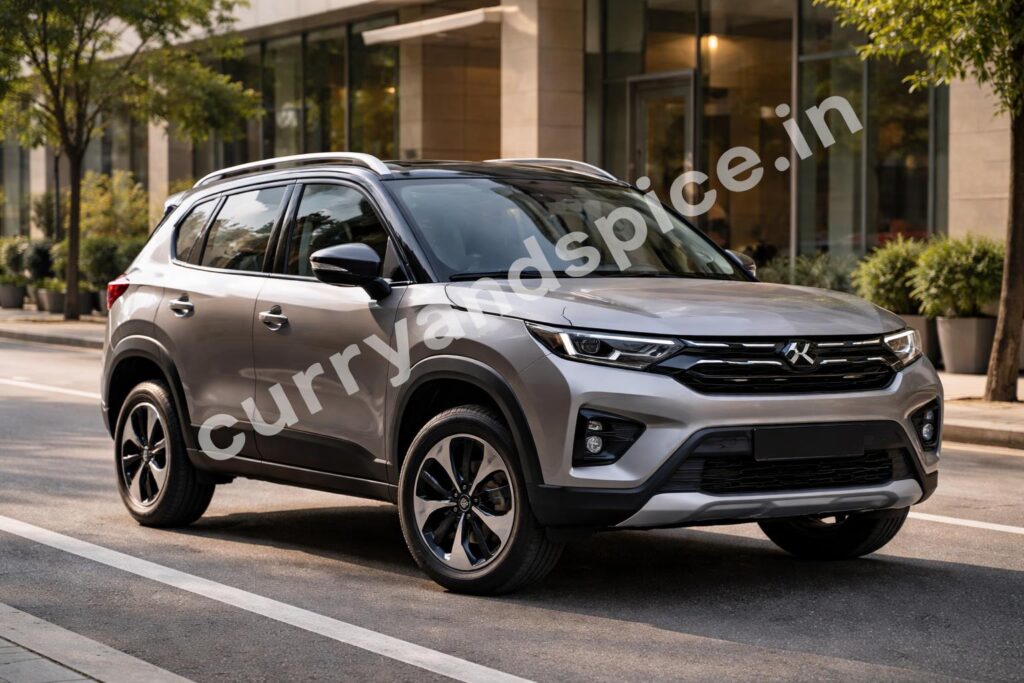 New brezza cng front three quarter view