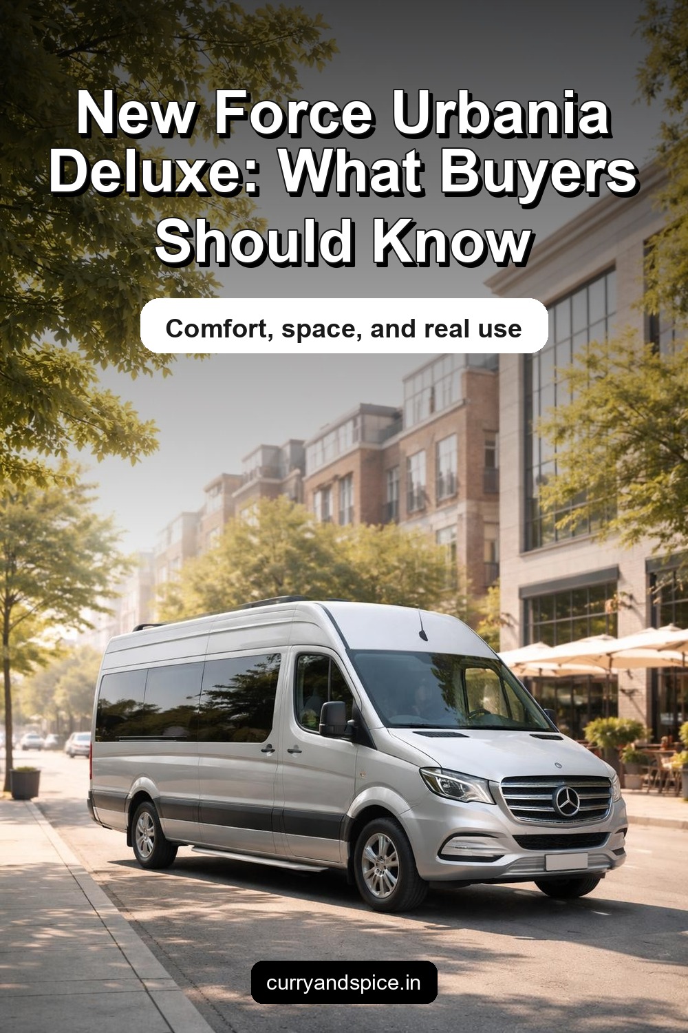 Pinterest image for New Force Urbania Deluxe Launched – Diesel Powertrain, Urban Van Design, Premium Features