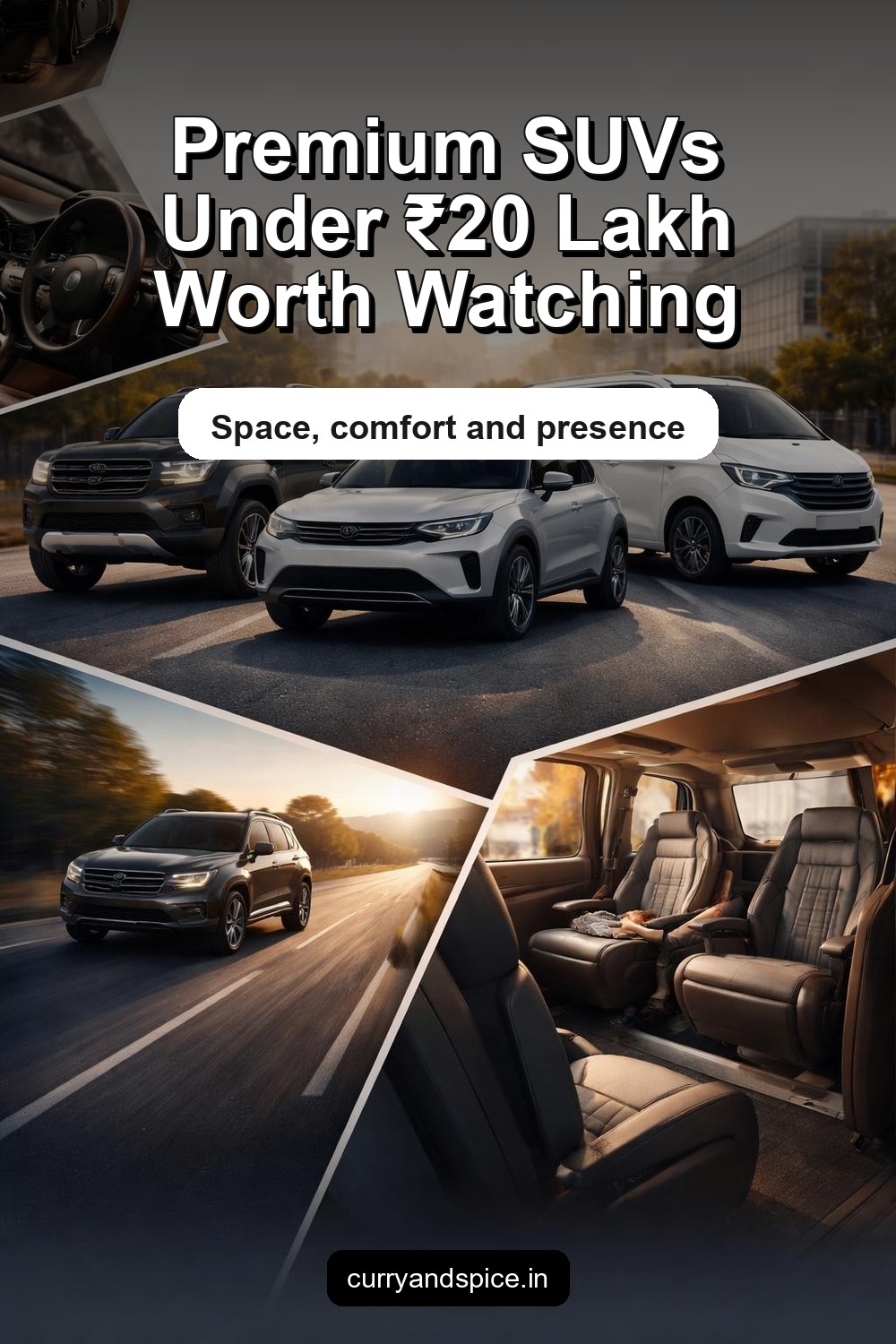 Pinterest image for 11 New SUV Launches Under ₹20 Lakh That Feel Truly Premium