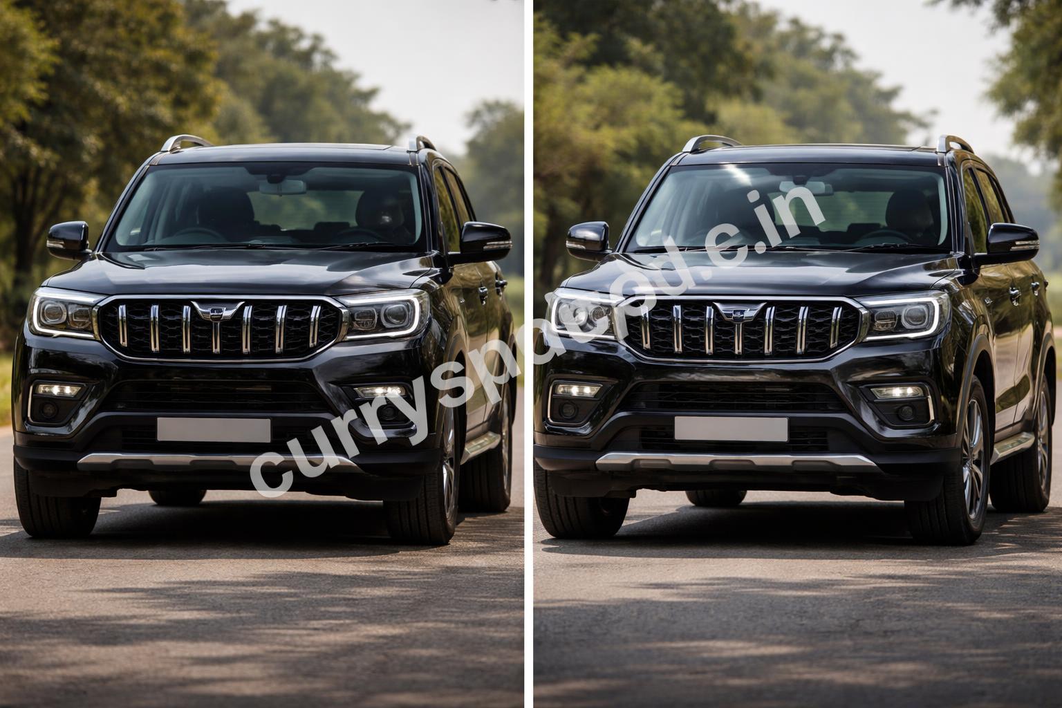 Scorpio n facelift comparison between old and new