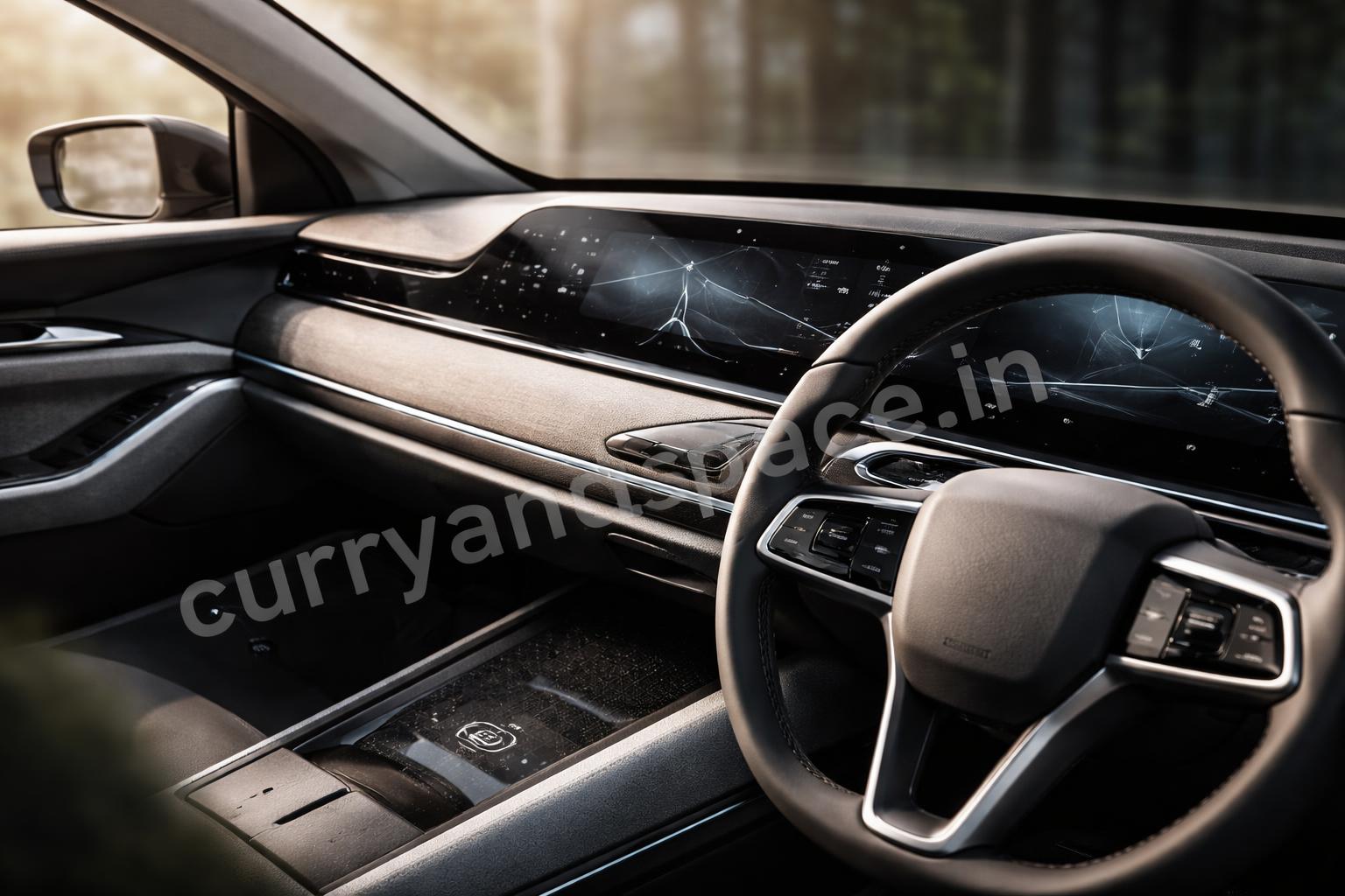 Tata sierra ev dashboard and premium interior feel