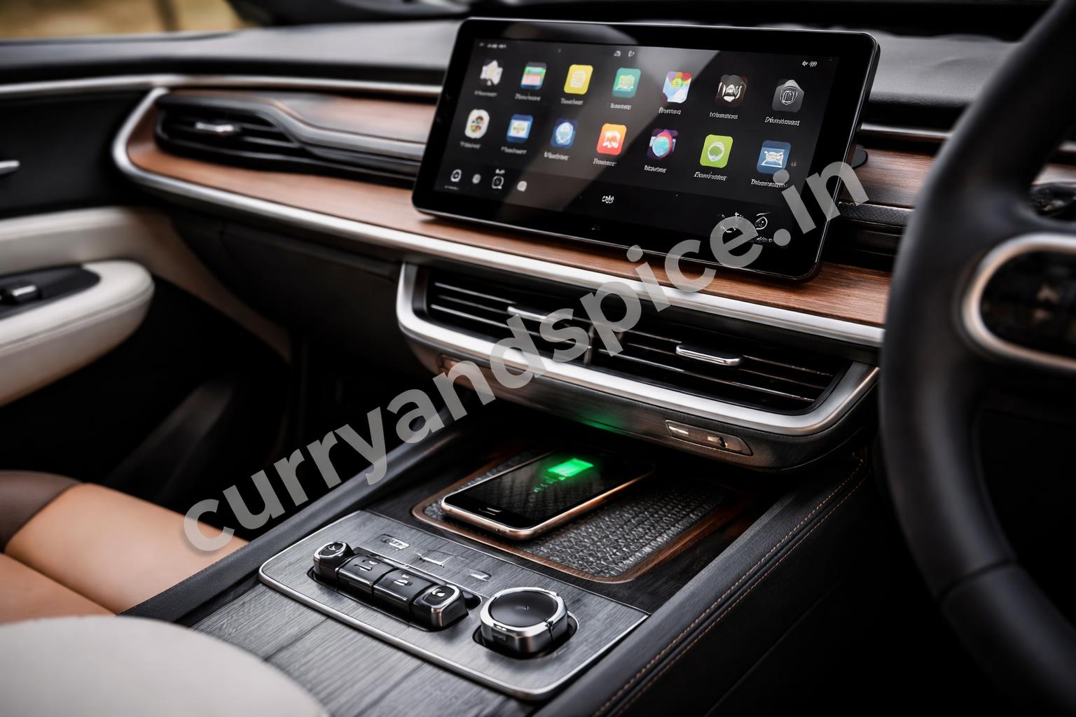 Tata sierra ev feature focus in cabin and screen layout