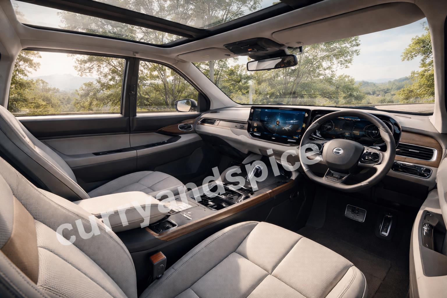 Tata sierra ev retro cabin preview with panoramic feel
