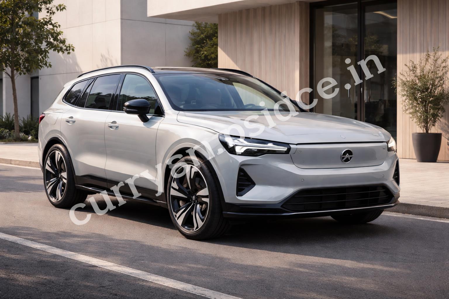 Volvo ex90 front three quarter electric suv