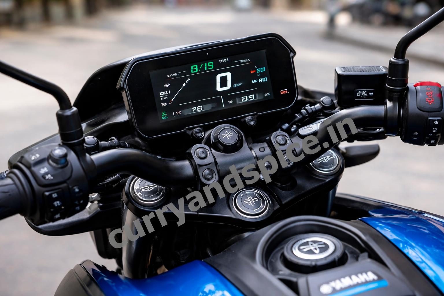 Yamaha fz blue flex e85 premium features dashboard